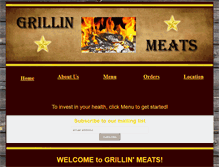 Tablet Screenshot of grillinmeats.com